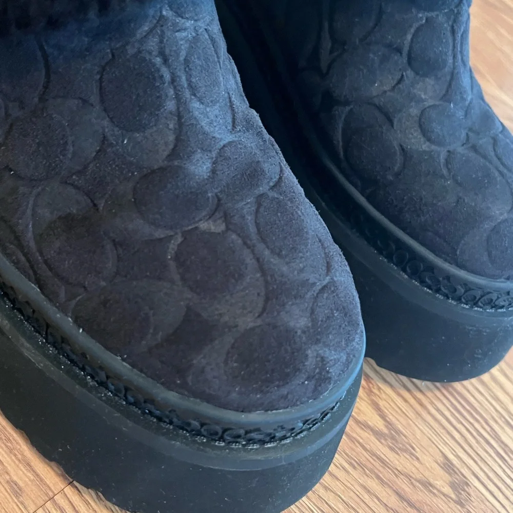 Black COACH Cecelia clogs - Picture 4 of 9